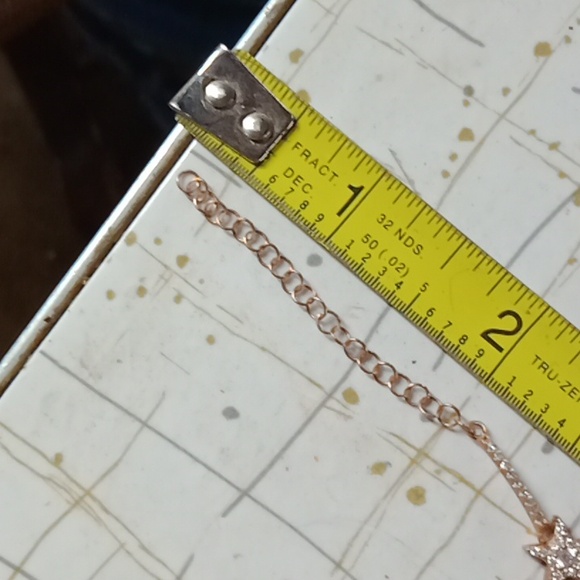 Sterling Silver Stamped, Rose Gold Choker #349 - Picture 13 of 13